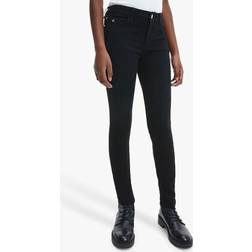 Calvin Klein Jeans Embroidered Skinny Jeans - Black
