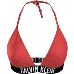 Calvin Klein Intense Power Triangle Bikini Top - Coral Crush