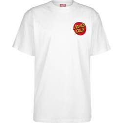Santa Cruz Classic Dot Chest Womens Short Sleeve T-shirt - White
