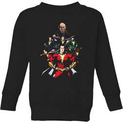 DC Comics Kid's Shazam Team Up Sweatshirt - Black