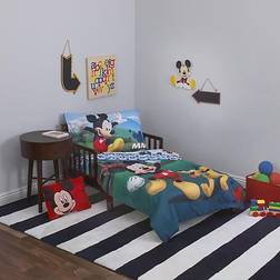 Disney Mickey Mouse Playhouse Toddler Bedding Set 4-pack