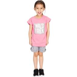 Trespass Childrens Girls Arriia Short Sleeve T-Shirt (11-12 Years) (Flamingo)
