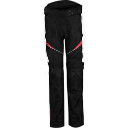 Rusty Stitches Jenny Ladies Motorcycle Textile Pants, black-white-red, for Women Woman