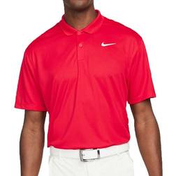 Nike Dri-Fit Victory Solid Mens Polo Shirt Red/White