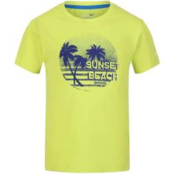 Regatta Childrens/kids Bosley V Sunset Tshirt (bright Kiwi)