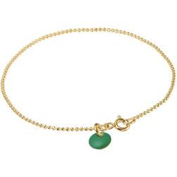ENAMEL Copenhagen Ball Chain Bracelet - Gold/Green