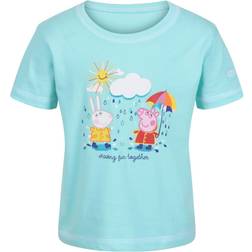 Regatta Childrens/Kids Peppa Pig Printed T-Shirt (18-24 Months) (Aruba Blue)