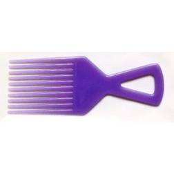 Afro Comb De-tangle Hair Brush Colours Blue Yellow Pink Lilac Turquoise/Lilac