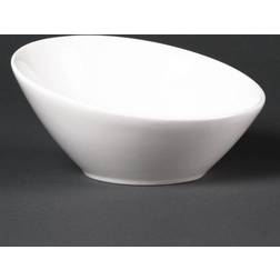 Olympia Lumina Fine China Oval Sloping 148mm (Pack of 6) Bowl