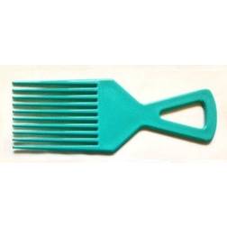 Afro Comb De-tangle Hair Brush Colours Blue Yellow Pink Lilac Turquoise/Turquoise