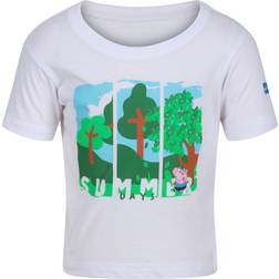 Regatta Childrens Unisex Childrens/Kids Peppa Pig Short-Sleeved T-Shirt (White)