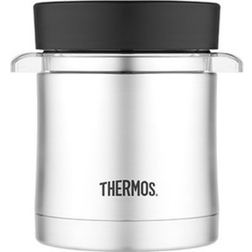 Thermos Stainless Steel Food w/Micro Container,12oz.,Stainless Steel/Black Food Thermos