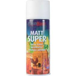Plasti-Kote PKT3100SE Super Matt Spray White 400ml