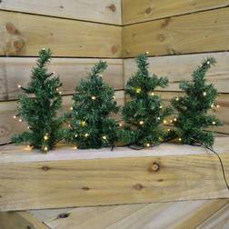 Premier 6 Mini PathLights Warm White 15 LED per Tree Christmas Tree
