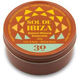 Sol de Ibiza Natural Mineral Sunscreen SPF30 100g
