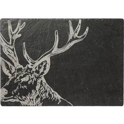 Just Slate JS/CB/R/S Stag Cheese Board, Black Cheese Board