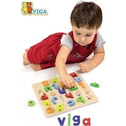 Viga Toys Wooden Learning Puzzle Alphabet 30 cm