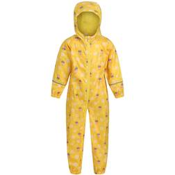 Regatta Childrens/kids Pobble Peppa Pig Floral Waterproof Puddle Suit (maize Yellow)