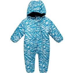 Dare2B Kid's Bambino II Waterproof Insulated Snowsuit - Dark Methyl Zebra Print