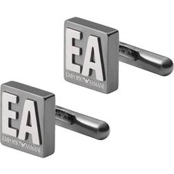 Emporio Armani Men's Gunmetal Stainless Steel Cuff Link Non-Jewelry Accessory, EGS2756060