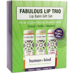 Human Kind Lip Balm Trio, Orange, Vanilla, and Raspberry, I0092917