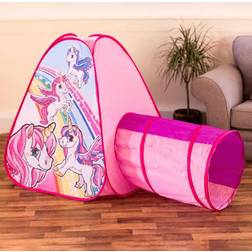 TOBAR H Grossman SV20971 Unicorn Play Tent and Tunnel, Assorted Designs