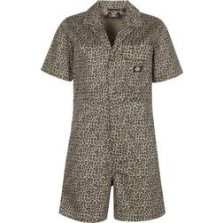 Dickies Firs Playsuit Leopard Print