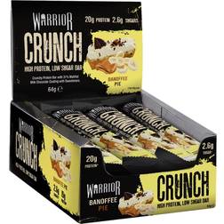 Warrior Dark Chocolate Peanut CRUNCH 12 Bars Protein Supplements 12 pcs
