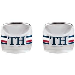 Tommy Hilfiger Mens Stainless Steel Rounded Square Cufflink