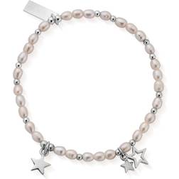 ChloBo Lifelong Magic Bracelet - Silver/Pearls