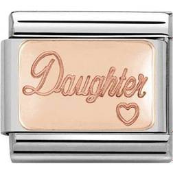 Nomination Composable Classic Link Daughter Charm - Silver/Rose Gold