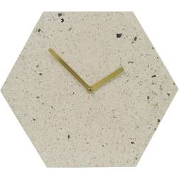 Premier Housewares Mimo Hexagon Pink/Grey Terrazzo Wall Clock