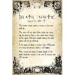 GB Eye Death Note Rules Poster