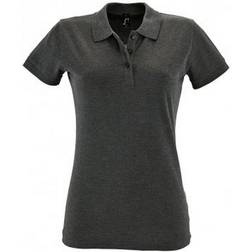 Sol's Women's Perfect Pique Short Sleeve Polo Shirt - Charcoal Marl