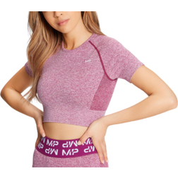 MP Women's Curve Crop Short Sleeve T-shirt - Deep Pink