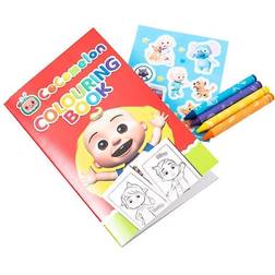 The Works Cocomelon Grab And Go Pack: Colouring Book Set