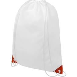 Bullet Oriole Contrast Drawstring Bag (One Size) (White/Orange)