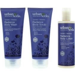 Urban Veda Womens Radiance Body Ritual Bodycare Set Gift Set Wash Scrub Lotion One Size