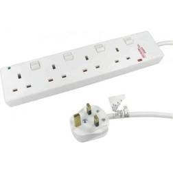 MicroConnect 4-Way Uk Switched Socket