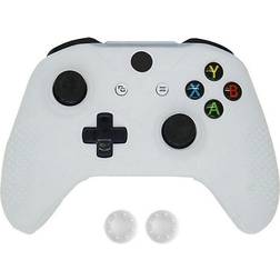 Slowmoose Xbox One S Slim Silicone Controller Case With Thumb Sticks - White