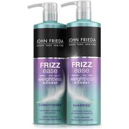 John Frieda Weightless Wonder Smoothing Shampoo & Conditioner Twin Pack 500ml