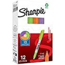 Sharpie 94328 Pack of 12 Fine Markers, 1 mm, Multicolor, Lime/Orange/Berry