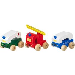 Orange Tree Toys First Emergency Vehicles Wooden Toy