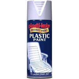 Plasti-Kote Plastic Paint Spray White Gloss 400ml