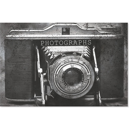 Vintage Camera Mini Photo Album Memo Slip In Pocket Holds 36 Photos