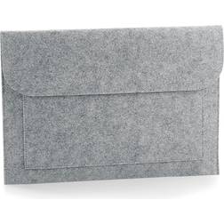 BagBase Felt Laptop/Document Slip/Sleeve (One Size) (Grey Melange)