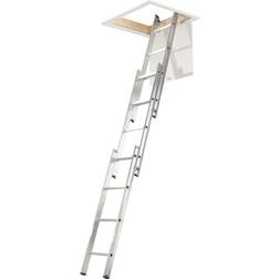 Abru 3 Section Loft Ladder Aluminium