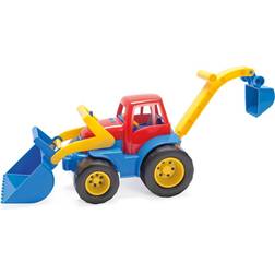 Dantoy Tractor with Front Loader and Excavator, Made in Denmark