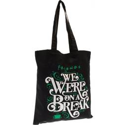 Friends We Were On A Break Canvas Tote Bag (One Size) (Black/White/Green)