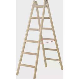 7141 Timber Double Sided Step Ladder 2 x 6 Tread